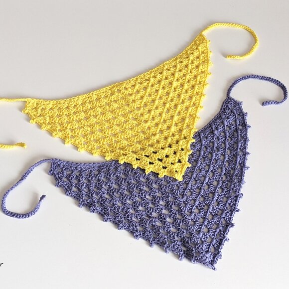 Crochet Handmade Bandana - Picture 3 of 9